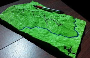 3D printed topography