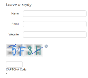 Example of a Captcha