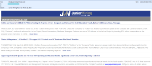Junior Mining News screenshot